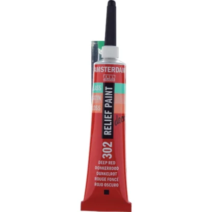 Amsterdam • Relief Paint Tube Deep Red 302 20ml