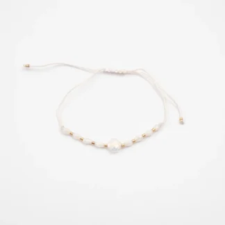 Armbånd Hvit/gull BR1002
