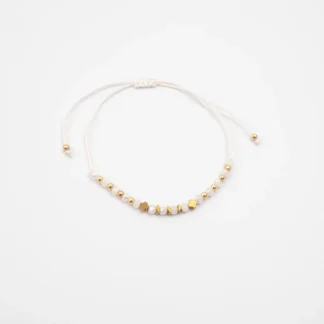 Armbånd Hvit/gull BR1006