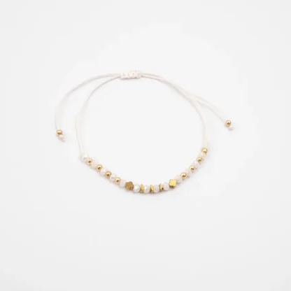 Armbånd Hvit/gull BR1006