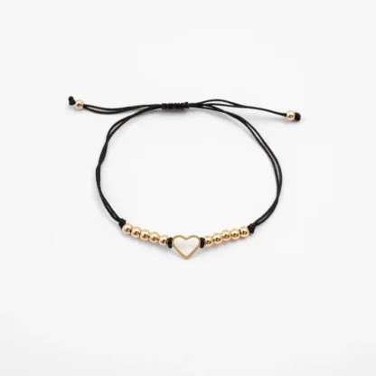 Armbånd Hjerte Sort