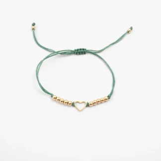 Armbånd Hjerte Blågrønn