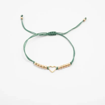 Armbånd Hjerte Blågrønn
