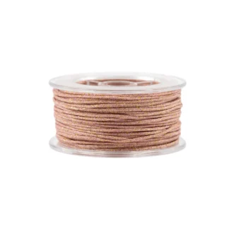 TR339 Smykketråd Brunrosa/glitter