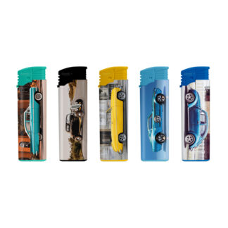 Atomic Electronic Lighter F2 Softflame Refillable Classic Cars