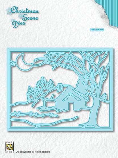 Nellie’s Choice • Christmas Scene Dies Moonlight Winternight