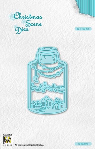 Nellie’s Choice • Christmas Scene Dies Wintery Scene in Bottle