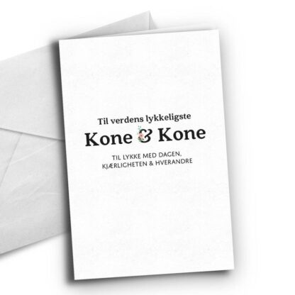 Kort, Kone og kone