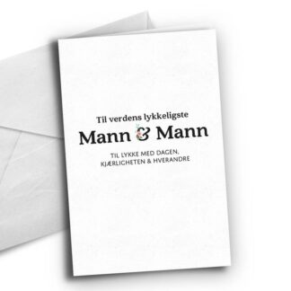Kort, Mann og mann
