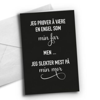 kort, Engel som far