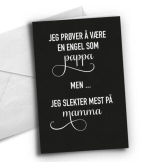 kort, Engel som pappa