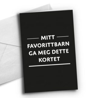 kort, Mitt favorittbarn