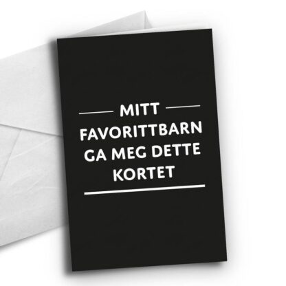 kort, Mitt favorittbarn